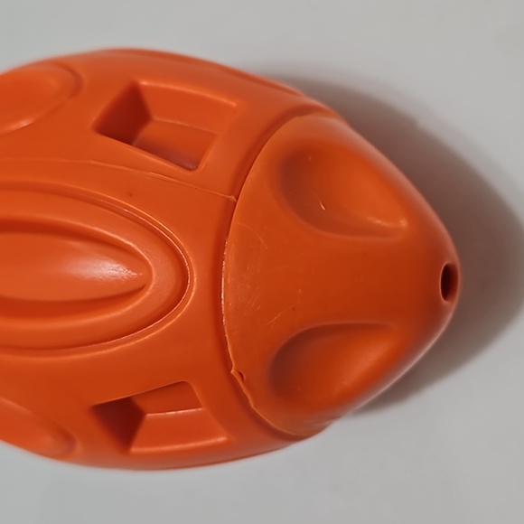 Dog Football Toy Orange Durable - Picture 7 of 10